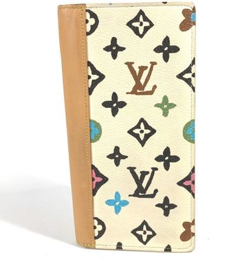 Louis Vuitton Monogram Multi-Color White Monogram Long Wallet (Bi-Fold) (Pre-Owned)