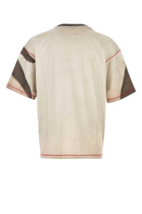 Diesel Mens Printed Cotton T-Shirt 7fma Exterior