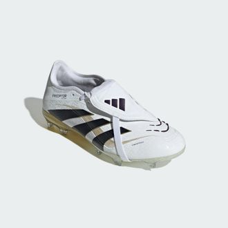 adidas adidas Performance Unisex Predator Pro Fold-Over Tongue Firm Ground Boots - White & Black - Size UK 11.5