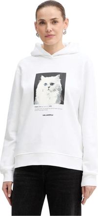 Karl Lagerfeld Donna, Felpe, Bianco, XL, new