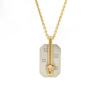 Versace Medusa Necklace Metal Rhinestone