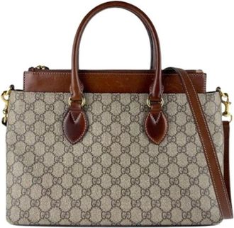 Gucci Pre-owned Handbags, female, Brown, Size: ONE SIZE Pre-owned Handbag