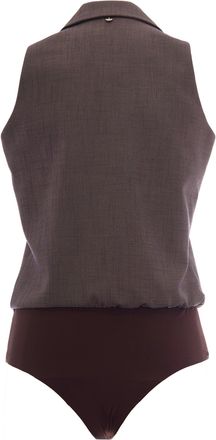 Liu Jo Womens Gilet Body Pepe Melange Polyester Tops Top