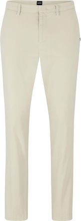 HUGO BOSS Mens Kaito1 Chino Trousers in White Cotton - Size 38W/32L