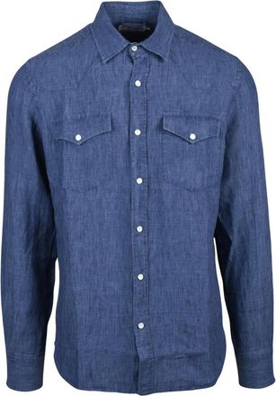 MC2 Saint Barth Denim Shirt - Heren - Spijkeroverhemden - Blauw - S - Denim - Overhemden