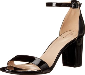 Bandolino Armory Heeled Sandal Black Patent BNARMORY3-BLK Womens