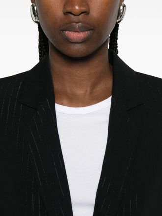 Emporio Armani Pinstripe Blazer - Black