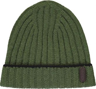 Moorer Gebreide muts - Heren - Hoeden - Groen - XL - Kasjmier - Accessoires