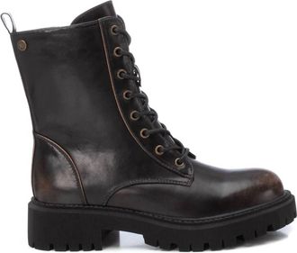 Xti Womens Combat Booties In Brown