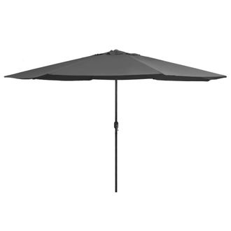 vidaXL Sombrilla De Jard&iacute;n Con Palo De Metal Antracita 390 Cm Vidaxl