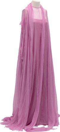 Valentino Garavani Womens Pink Sleeveless Maxi Dress