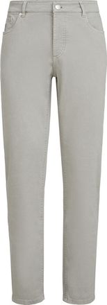Brunello Cucinelli Lightweight denim trousers in Khaki at Nordstrom, Size 58 It