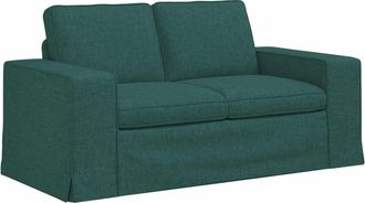 vidaXL Sof&aacute; Verde Oscuro 162 X 80 X 82 Cm Tela Vidaxl