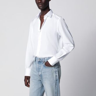 Tom Ford Camicia slim in cotone bianco ottico
