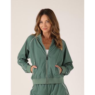 Glyder Track Mode Jacket in Smoky Basil/white at Nordstrom, Size X-Large
