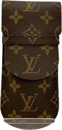 Louis Vuitton Pre-owned Accessories, male, Brown, Size: ONE SIZE Pre-owned Monogram Eyeglass Case