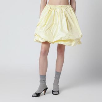 Prada Cream skirt in tech taffeta