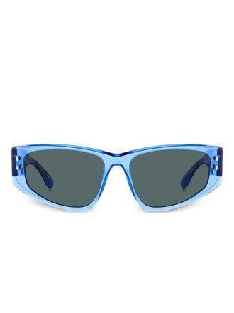 Isabel Marant Zonnebril met rechthoekig montuur - Blauw