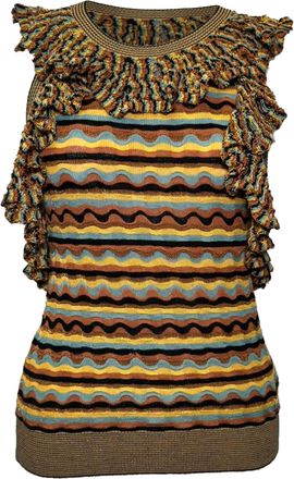 Ulla Johnson Sadie Top in Multicolor Silk