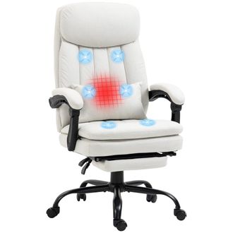 Vinsetto Office Chair - Ergonomic Desk Chair with 6-Point Vibration Massage and Lumbar Heating