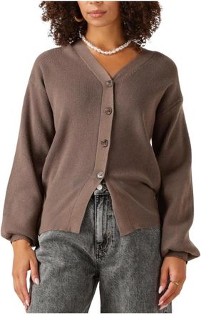 Ydence Cardigan Janella - Dames - Vesten - Bruin - XS - Truien & Vesten