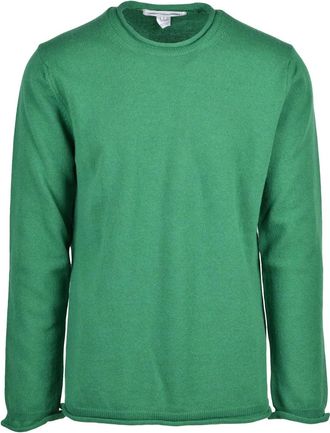Comme Des Gar&ccedil;ons Green Wool Crewneck Sweater