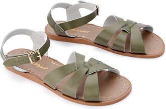Salt-Water Womens Original Leather Sandals In Olive