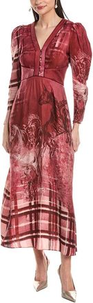 Marchesa Marchesa Rosa Twill Midi Dress