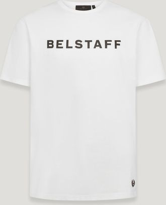Belstaff Logo T-shirt Mens Cotton Jersey White Size 2XL