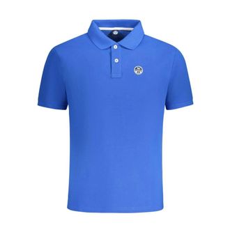 North Sails Tops, Heren, Blauw, M, Katoen, Blauw Katoenen Poloshirt voor Mannen
