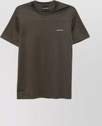 Emporio Armani logo embroidered short-sleeve t-shirt