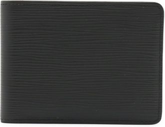 Louis Vuitton Epi Black Noir Epi Leather Bill Wallet (Bi-Fold) (Pre-Owned)