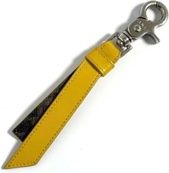 Fendi unisex, Pre-owned, Geel, Maat: ONE Size Leer