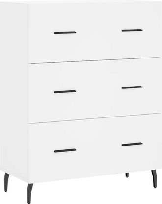 vidaXL Sideboard White 69.5x34x90 cm Engineered Wood Vidaxl