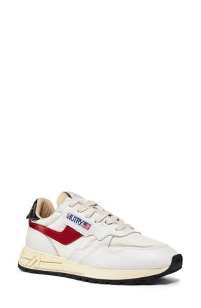 Autry Reelwind Sneaker in White/red at Nordstrom, Size 35