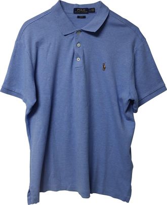 Ralph Lauren Polo Ralph Lauren Custom Slim Fit Polo T-Shirt in Blue Cotton