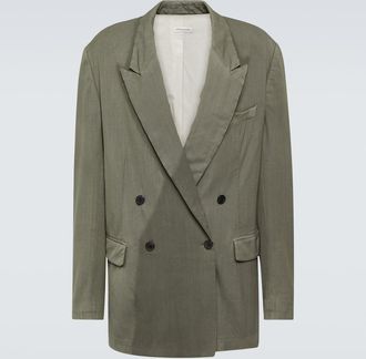 Dries Van Noten Oversized wool-blend blazer