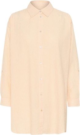 Saint Tropez Blouses & Shirts - Dames - Overhemden - Oranje - S - Overhemden