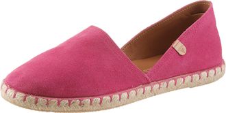 Verbenas Espadrille VERBENAS CARMEN SERRAJE, Damen, Gr. 35, pink (fuchsia), Veloursleder, Schuhe Espadrille, Schlupfschuh, Sommerschuh, Loafer mit typischem Ju