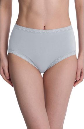Natori Bliss Stretch Cotton Full Briefs in Quarry at Nordstrom, Size Small