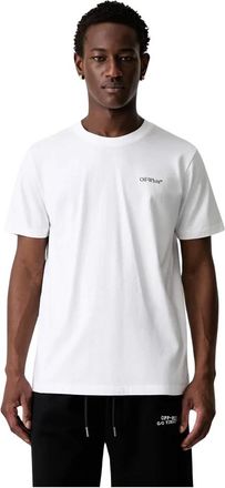 Off-white T-shirt Slim con Freccia Metallizzata - - Tops - Uomo - Bianco - L