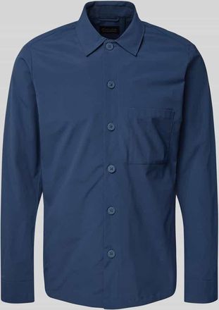 Christian Berg Regular Fit Hemdjacke mit Brusttasche in Marine, Größe 3XL