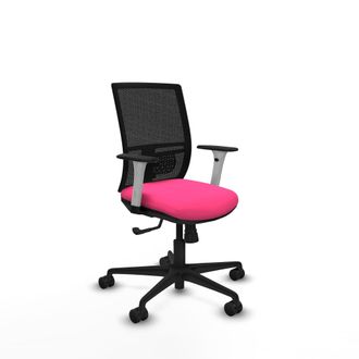 Piqueras y Crespo Silla Oficina Piqueras Y Crespo Yunquera Blanco Soporte Lumbar Ajustable