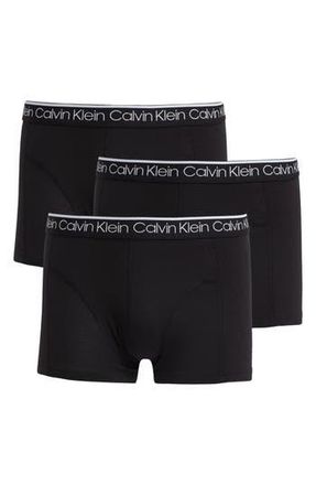 Calvin Klein 3-Pack Stretch Trunks in Ub1 Black at Nordstrom Rack, Size X-Large