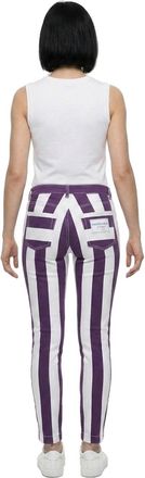Dolce & Gabbana Striped Skinny Jeans - Purple