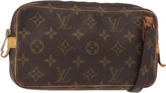 Louis Vuitton Pochette Marly Bandouliere Monogram Canvas Brown Canvas Handbag (Pre-Owned)