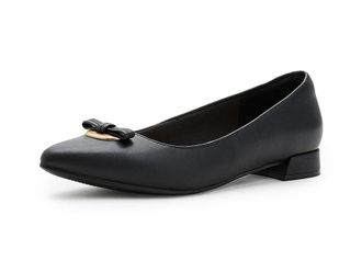 Clarks Natalyn Trim Womens Shoes Black Leather : 8.5 B - Medium