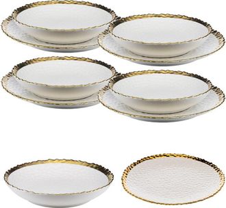 OEM Juego De 8 Platos De Oro Blanco Kati