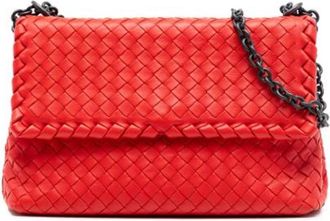Bottega Veneta Pre-owned Shoulder Bags, female, Red, Size: ONE SIZE Pre-owned Olimpia Shoulder Bag
