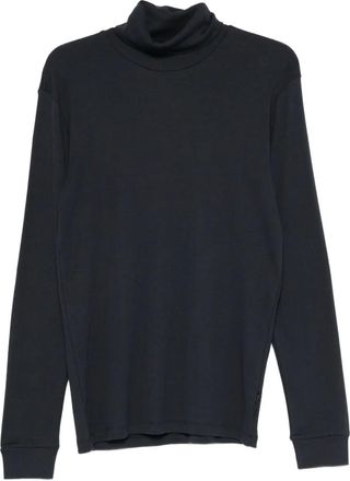 Marc O'Polo roll-neck long-sleeve top - men - Organic Cotton - M - Blue